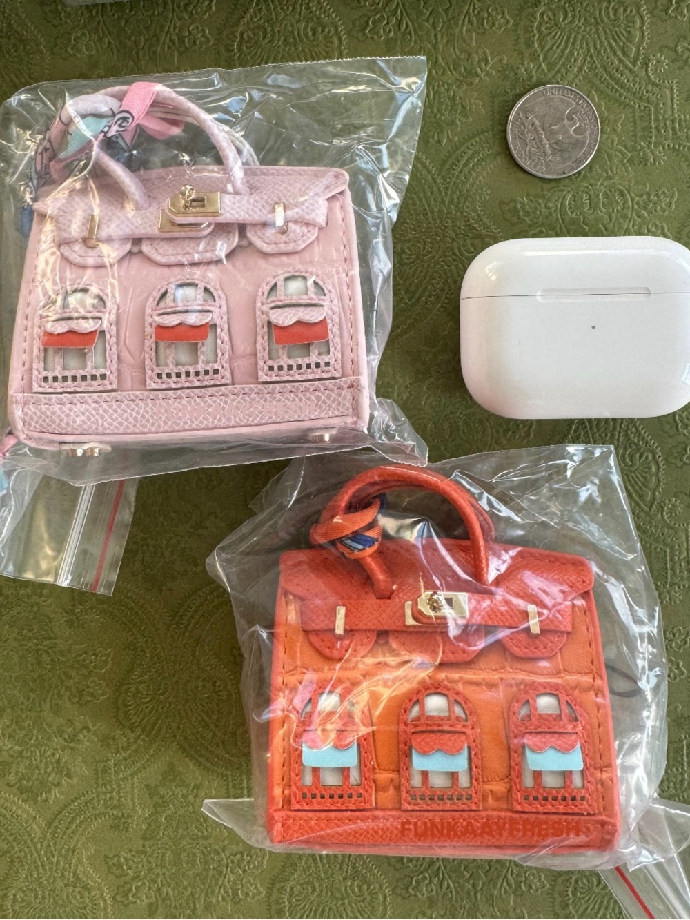 Mini Bag Accessories Wireless Earbud Case Charm